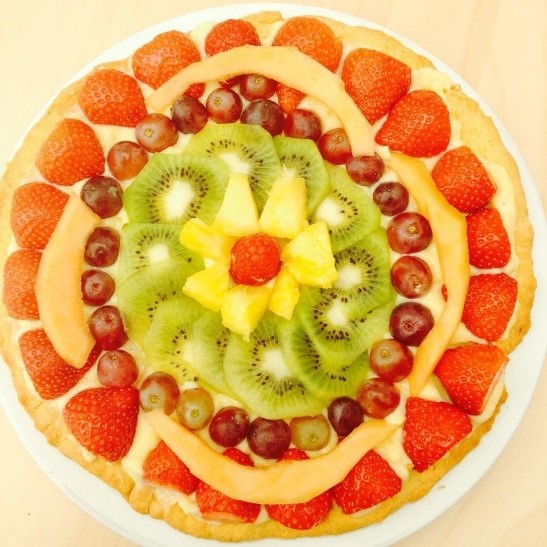 Gezonde fruittaart